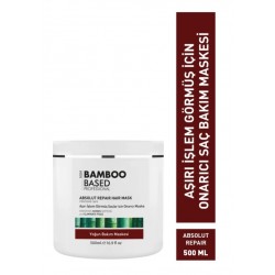 BAMBOO BASED KERATİNLİ AŞIRI YIPRANMIŞ SAÇLAR İÇİN ONARICI BAKIM MASKE 500ML