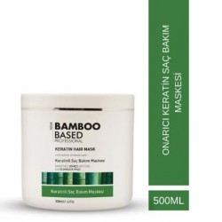 BAMBOO BASED KERATİNLİ  YIPRANMIŞ SAÇLAR İÇİN ONARICI BAKIM MASKE 500ML