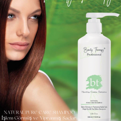 Beauty Therapy bt Profesyonel Natural Pure Care İşlem Görmüş ve Yıpranmış Saçlar için Bakım Şampuanı 500ml