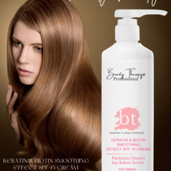 Beauty Therapy bt Profesyonel Cremask Keratin&Biotin SPF15 Durulanmayan Pürüzsüzleştirici Saç Bakım Kremi 500ml