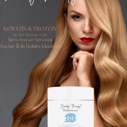 Beauty Therapy bt Profesyonel Keratin & Protein İşleme Maruz Kalmış Saçlar için Re-Repair Maske 500ml