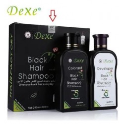 DEXE BLACK HAİR SHAMPOO BEYAZ SAÇ KAPATICI SİYAH ŞAMPUAN 200ML+200ML DEVELOPER