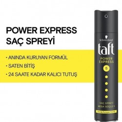 TAFT SAÇ SPREYİ POWER EXPRES 250 ML.